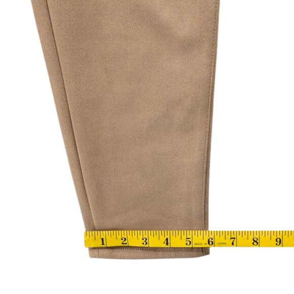 Banana Republic Faux Suede Pants Womens Tan Microfiber 5 Pocket Stretch Size 6 - Picture 10 of 10